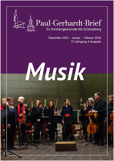 Titelblatt des Paul-Gerhardt-Briefes 2025/4 - Musik