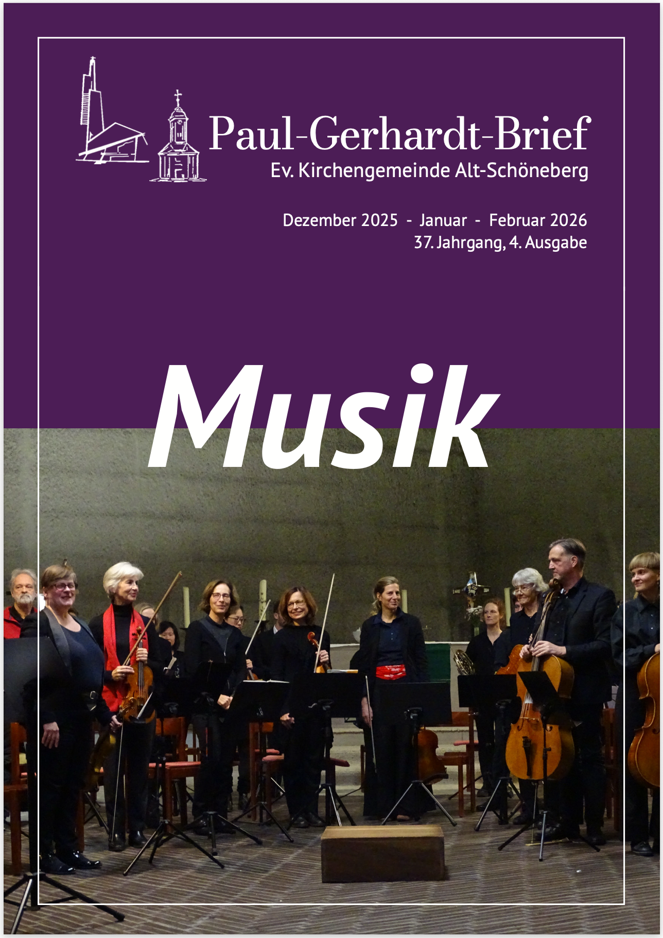 Titelblatt des Paul-Gerhardt-Briefes 2025/4 - Musik